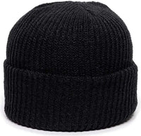OC Sports KN-275 Acrylic Cuffed Knit Beanie - Black - Black / One Size Fits Most