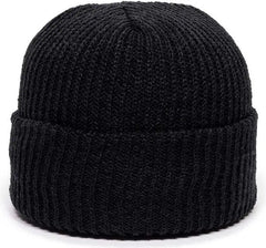 OC Sports KN-275 Acrylic Cuffed Knit Beanie - Black - Black / One Size Fits Most