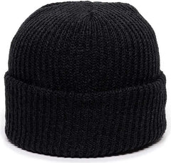 OC Sports KN-275 Acrylic Cuffed Knit Beanie - Black - Black / One Size Fits Most