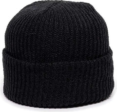 OC Sports KN-275 Acrylic Cuffed Knit Beanie - Black - Black / One Size Fits Most
