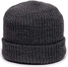 OC Sports KN-275 Acrylic Cuffed Knit Beanie - Charcoal - Dark Gray / One Size Fits Most