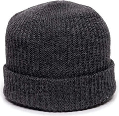 OC Sports KN-275 Acrylic Cuffed Knit Beanie - Charcoal - Dark Gray / One Size Fits Most