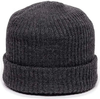 OC Sports KN-275 Acrylic Cuffed Knit Beanie - Charcoal - Dark Gray / One Size Fits Most