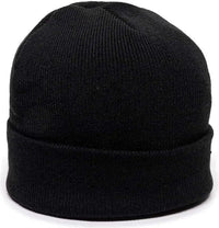 OC Sports KN-400 Superstretch Knit Watch Beanie with Cuff - Black - Black / One Size Fits Most