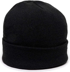 OC Sports KN-400 Superstretch Knit Watch Beanie with Cuff - Black - Black / One Size Fits Most
