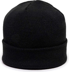 OC Sports KN-400 Superstretch Knit Watch Beanie with Cuff - Black - Black / One Size Fits Most