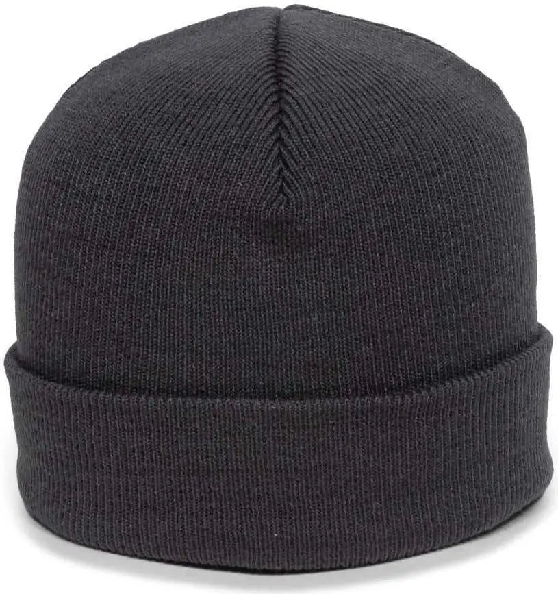 OC Sports KN-400 Superstretch Knit Watch Beanie with Cuff - Charcoal - Dark Gray / One Size Fits Most