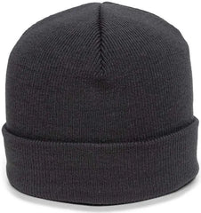OC Sports KN-400 Superstretch Knit Watch Beanie with Cuff - Charcoal - Dark Gray / One Size Fits Most