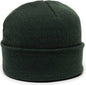 OC Sports KN-400 Superstretch Knit Watch Beanie with Cuff - Dk Green - Forest / One Size Fits Most