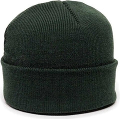 OC Sports KN-400 Superstretch Knit Watch Beanie with Cuff - Dk Green - Forest / One Size Fits Most