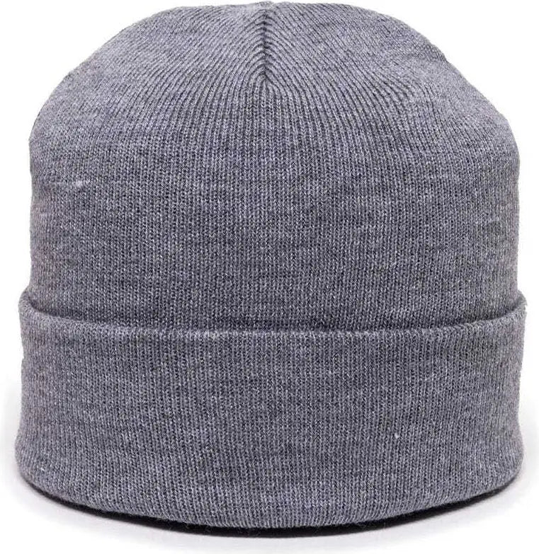 OC Sports KN-400 Superstretch Knit Watch Beanie with Cuff - Lt Gray - Light Gray / One Size Fits Most