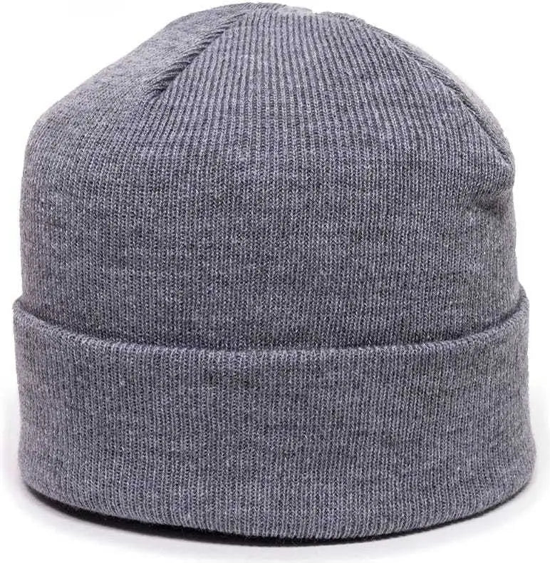 OC Sports KN-400 Superstretch Knit Watch Beanie with Cuff - Lt Gray - Light Gray / One Size Fits Most
