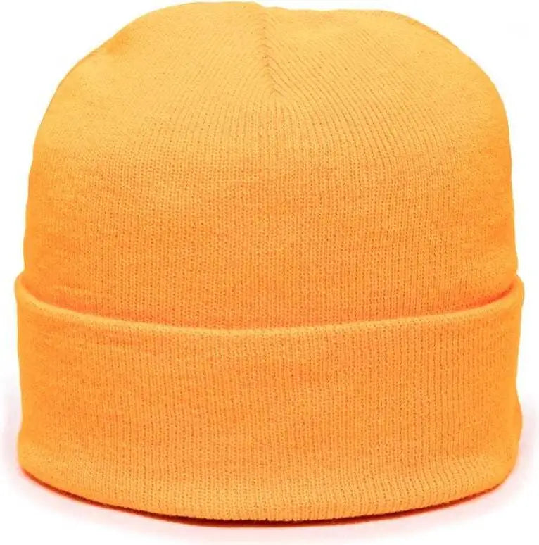 OC Sports KN-400 Superstretch Knit Watch Beanie with Cuff - N Orange - Orange / One Size Fits Most