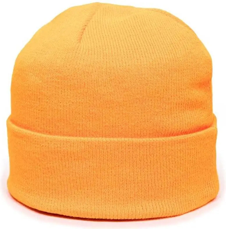 OC Sports KN-400 Superstretch Knit Watch Beanie with Cuff - N Orange - Orange / One Size Fits Most