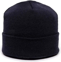 OC Sports KN-400 Superstretch Knit Watch Beanie with Cuff - Navy - Navy / One Size Fits Most
