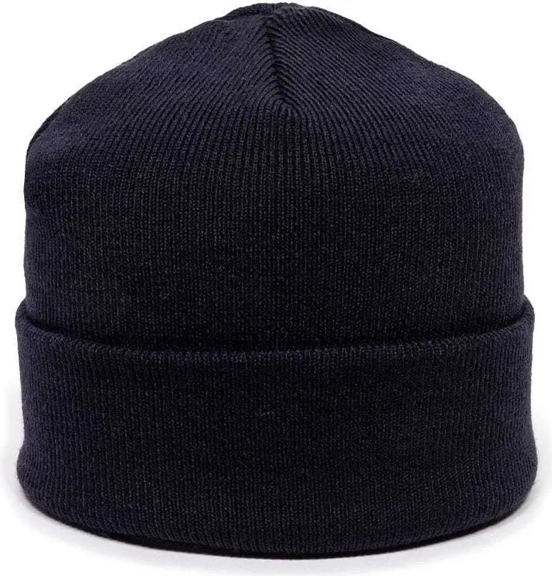 OC Sports KN-400 Superstretch Knit Watch Beanie with Cuff - Navy - Navy / One Size Fits Most