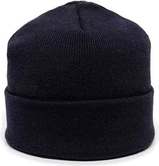 OC Sports KN-400 Superstretch Knit Watch Beanie with Cuff - Navy - Navy / One Size Fits Most