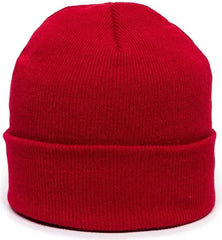 OC Sports KN-400 Superstretch Knit Watch Beanie with Cuff - Red - Red / One Size Fits Most