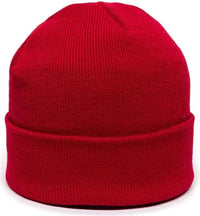 OC Sports KN-400 Superstretch Knit Watch Beanie with Cuff - Red - Red / One Size Fits Most