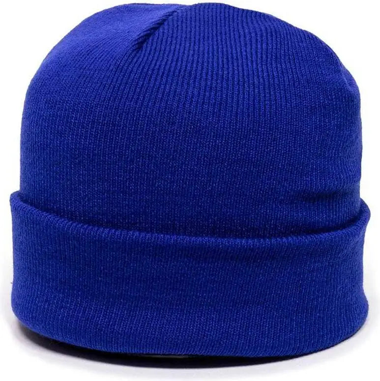 OC Sports KN-400 Superstretch Knit Watch Beanie with Cuff - Royal - Royal / One Size Fits Most
