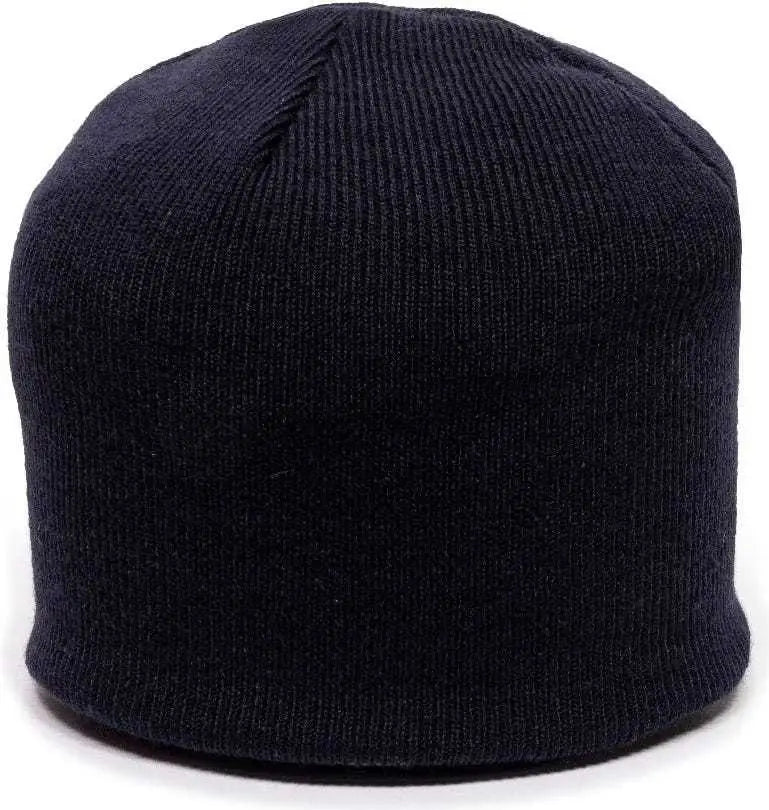 OC Sports KN-550 Made In USA Acrylic Jersey Knit Beanie - Navy - Navy / One Size Fits Most