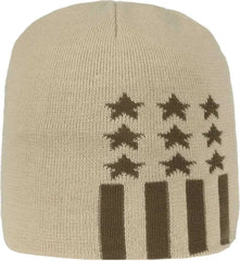 OC Sports KN-STAR01 Patriotic Beanie - Khaki - Khaki / One Size Fits Most