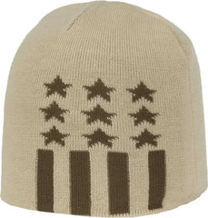 OC Sports KN-STAR01 Patriotic Beanie - Khaki - Khaki / One Size Fits Most