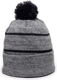 OC Sports KNF-100 Acrylic Knit Watch Cap Beanie - Heathered Gray Navy - Gray Navy / One Size Fits Most