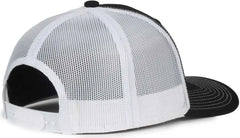 OC Sports MB2020 Modern Trucker Cap Cap - Black White - White / OSFM