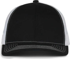 OC Sports MB2020 Modern Trucker Cap Cap - Black White - White / OSFM