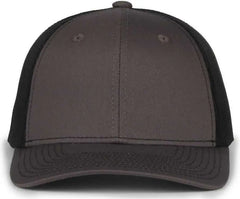 OC Sports MB2020 Modern Trucker Cap Cap - Charcoal Black - Black / OSFM