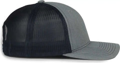 OC Sports MB2020 Modern Trucker Cap Cap - Heathered Gray Navy - Navy / OSFM
