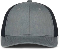 OC Sports MB2020 Modern Trucker Cap Cap - Heathered Gray Navy - Navy / OSFM