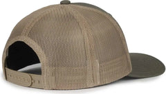 OC Sports MB2020 Modern Trucker Cap Cap - Olive Khaki - Khaki / OSFM