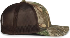 OC Sports MB2020CAMO Camo Snap Back Cap -Rt Edge Brown - Brown / OSFM