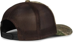 OC Sports MB2020CAMO Camo Snap Back Cap -Rt Edge Brown - Brown / OSFM