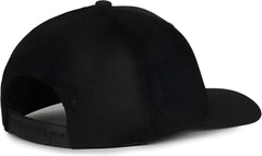 OC Sports MB2020PF Modern Performance Trucker Cap - Black Black - Black / OSFM
