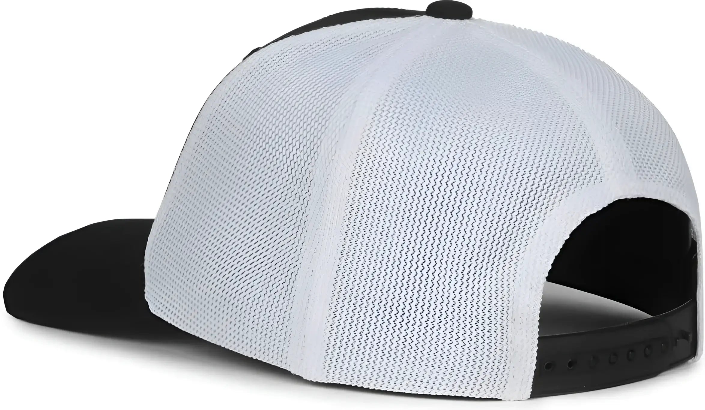 OC Sports MB2020PF Modern Performance Trucker Cap - Black White - White / OSFM