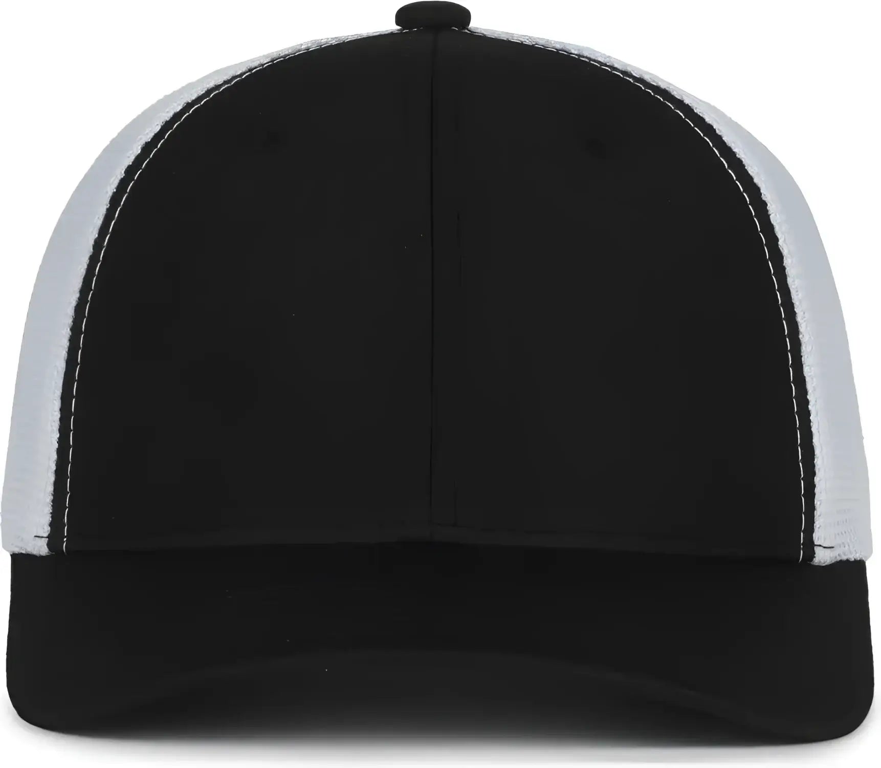 OC Sports MB2020PF Modern Performance Trucker Cap - Black White - White / OSFM
