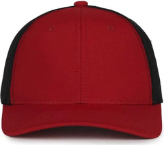 OC Sports MB2020PF Modern Performance Trucker Cap - Cardinal Black - Black / OSFM