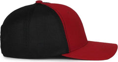 OC Sports MB2020PF Modern Performance Trucker Cap - Cardinal Black - Black / OSFM