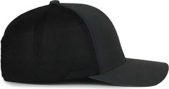 OC Sports MB2020PF Modern Performance Trucker Cap Graphite Black Black / OSFM
