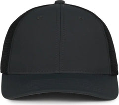 OC Sports MB2020PF Modern Performance Trucker Cap Graphite Black Black / OSFM