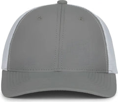 OC Sports MB2020PF Modern Performance Trucker Cap - Lt Gray White - White / OSFM
