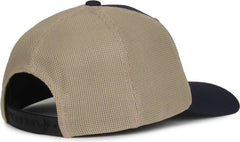 OC Sports MB2020PF Modern Performance Trucker Cap - Navy Khaki - Khaki / OSFM