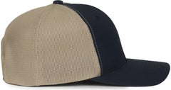 OC Sports MB2020PF Modern Performance Trucker Cap - Navy Khaki - Khaki / OSFM