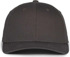 OC Sports MB2021 Modern Adjustable Solid Back Cap - Charcoal - Dark Gray / OSFM