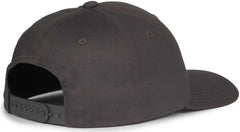 OC Sports MB2021 Modern Adjustable Solid Back Cap - Charcoal - Dark Gray / OSFM