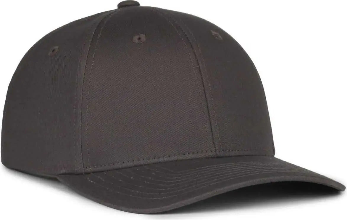 OC Sports MB2021 Modern Adjustable Solid Back Cap - Charcoal - Dark Gray / OSFM
