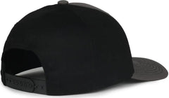 OC Sports MB2021 Modern Adjustable Solid Back Cap - Charcoal Black - Black / OSFM